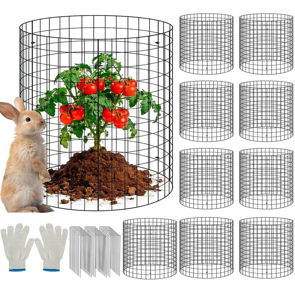 Tldcdte plant cage kit panels protecting vegetables and flowers from nibbling wildlife.