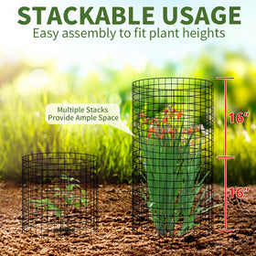 Tldcdte sun, air, and rain pass through cages supporting healthy growth.
