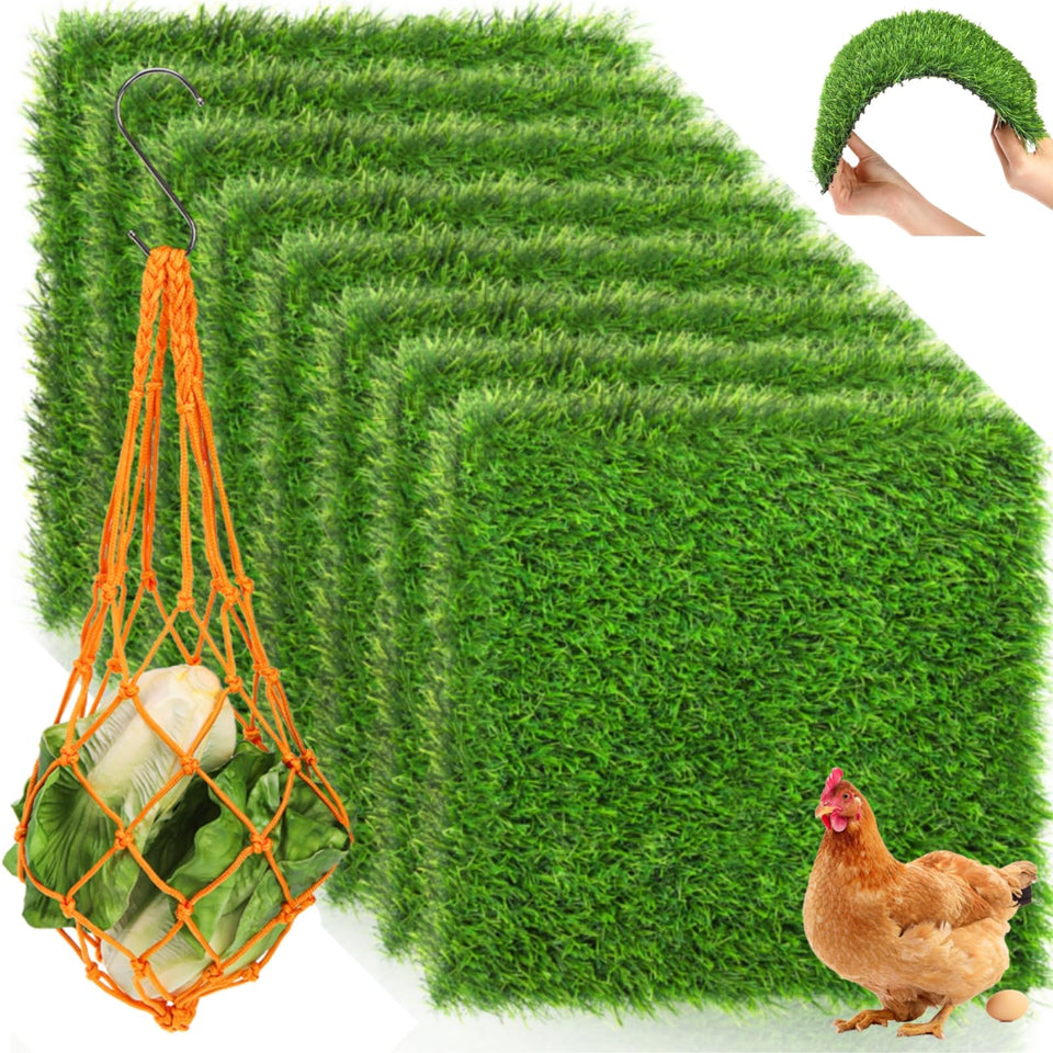Tlence 8-pack nesting pads provide clean, organized nesting for hens.