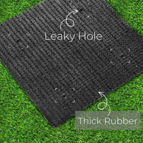 Tlence anti-skid bottom keeps mats in place during use.