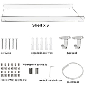 Tlence height adjustment buckle detail demonstrates flexible shelf heights for various plants.