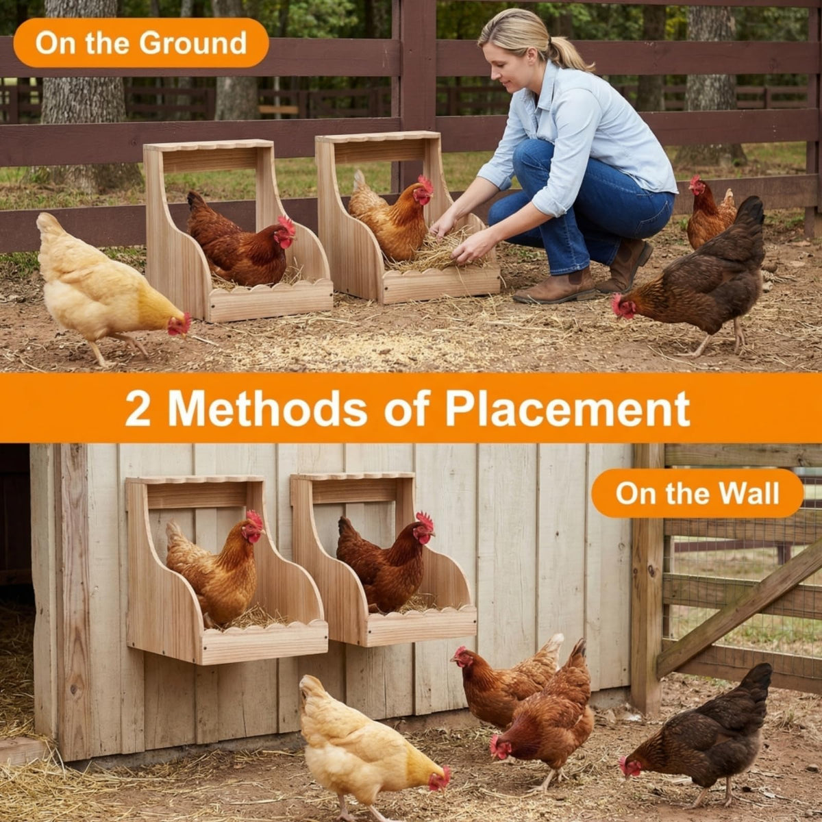 Tlence nesting box suitable for chickens, ducks, pigeons, and other poultry.
