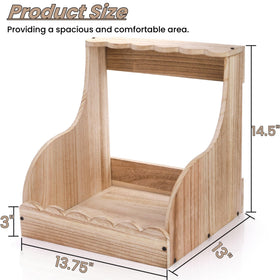 Tlence nesting box wall-mount option showing versatile installation.