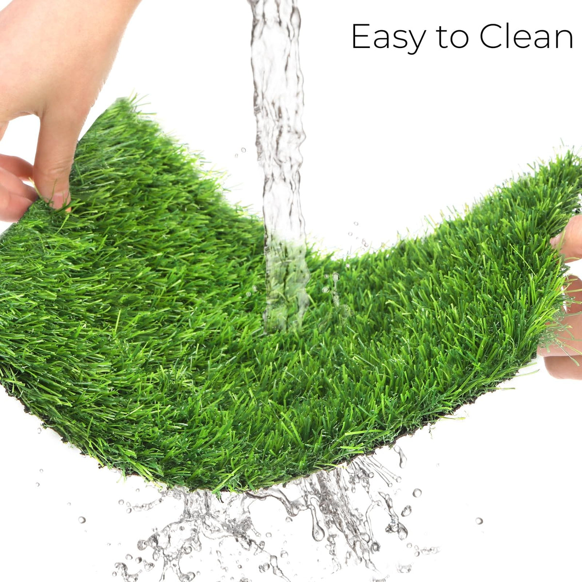 Tlence washable synthetic turf is durable and easy to clean.