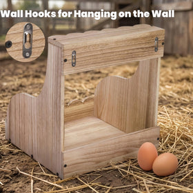 Tlence paulownia wood nesting box close-up showing sturdy, lightweight material.