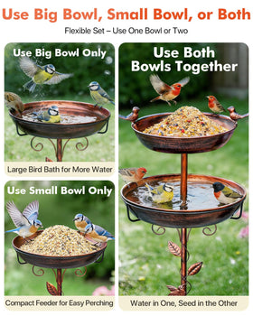 TLEYTOA rust-resistant copper finish preserves color and charm through seasons.