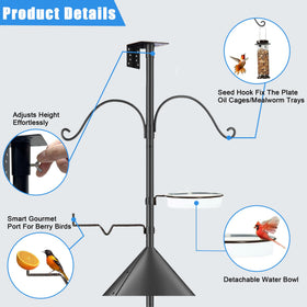 Tlsiod fruit feeder platform designed for easy filling and bird-friendly feeding