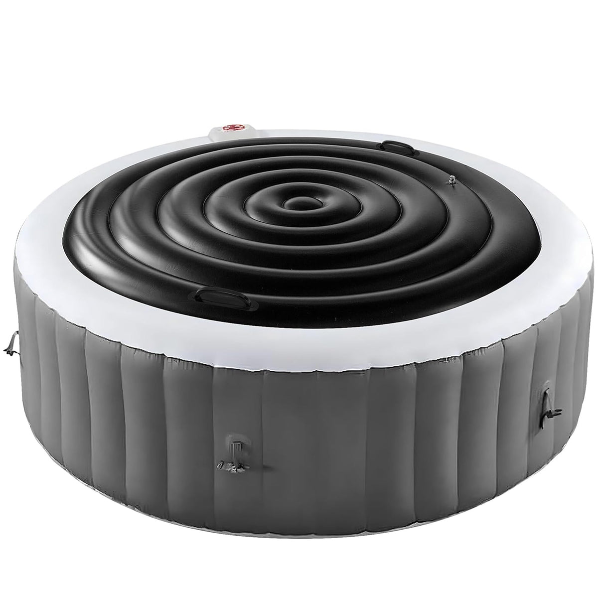 Tlswshsy 5-4ft round inflatable hot tub cover preserves heat for warmer soaks