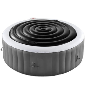 Tlswshsy 5-4ft round inflatable hot tub cover preserves heat for warmer soaks
