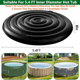Tlswshsy energy-saving lid keeps outdoor tubs cleaner by blocking debris and wildlife