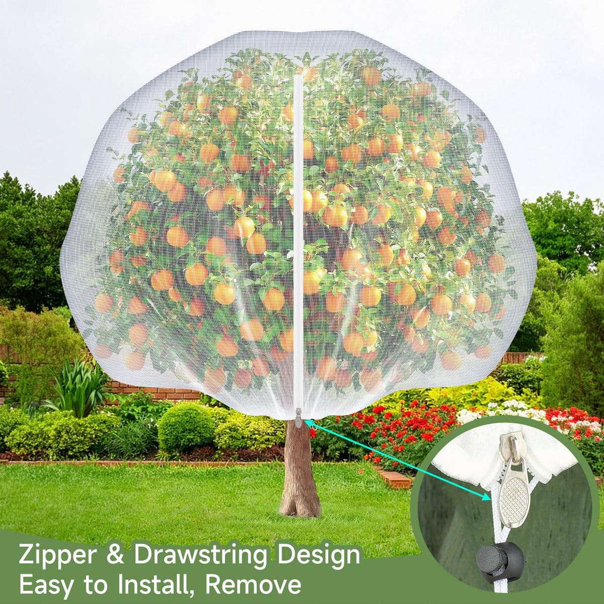 TMFsode permeable netting lets sunlight and water reach plants.