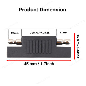 TMH adapter compatible with 12V/24V DC systems for solar and wiring projects.