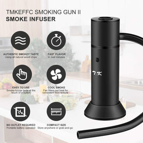 TMKEFFC Smoking Gun battery-operated design enables portable smoking anywhere.