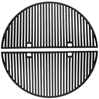 Tmozyar 24in half-moon grate for Big Green Egg XL delivers even heat for juicier grilling.