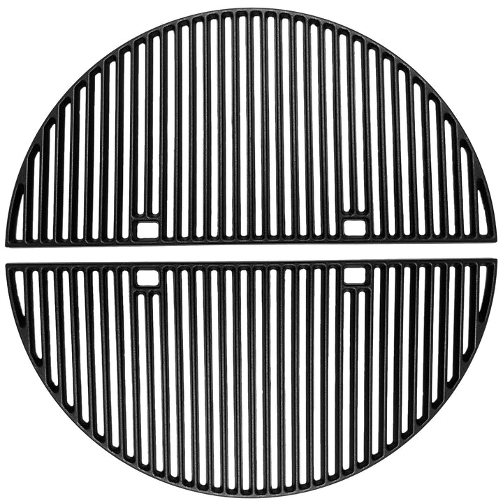 Tmozyar 24in half-moon grate for Big Green Egg XL delivers even heat for juicier grilling.