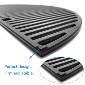 Tmozyar 24-inch grate fits Weber Summit Kamado S6 for steady cooking results.