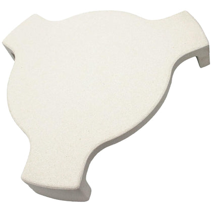 Tmozyar extra thick ceramic pizza stone with legs for stable indirect cooking.