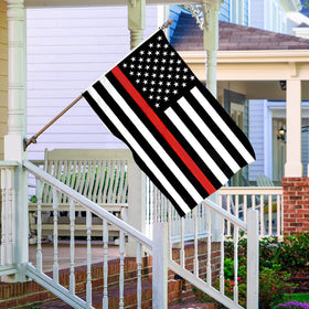 tnpun 3x5 Red Line flag fast-drying nylon for outdoor use