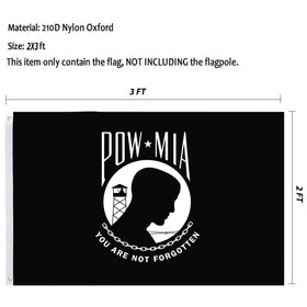tnpun Mia Pow Flag double-sided print visible from both sides