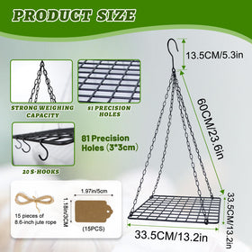 4-chain hanging system of the Tnstbiee rack for secure installation