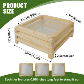 Tnstbiee stackable drying rack layer design saving kitchen space