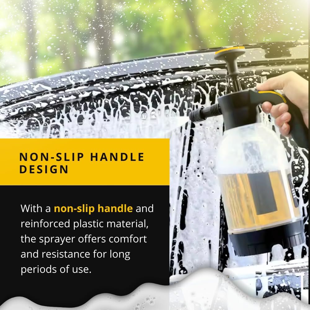 TNT Pump Sprayer used for car wash foam application for a professional finish.