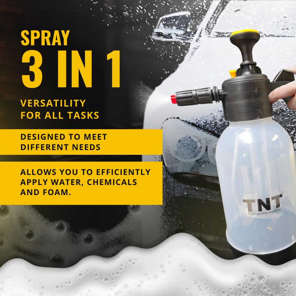 TNT Pump Sprayer showing two nozzles for foam and spray.