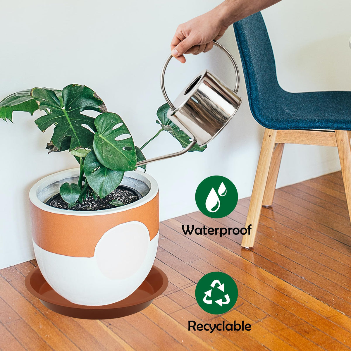 Compatible with ceramic, clay, and plastic pots by TNTIWQ plant saucers