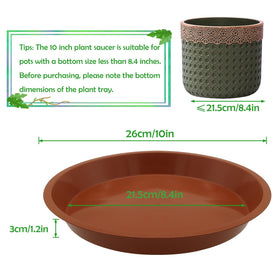 TNTIWQ drainage tray for pots 6-pack managing excess water and maintaining pot hygiene.