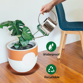 TNTIWQ durable plastic plant saucer 6-pack designed for heavy pots and sun exposure.