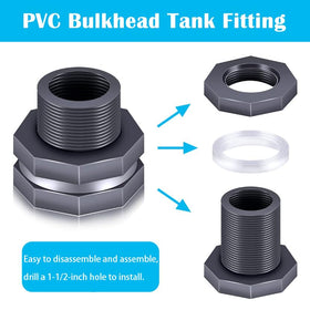 Tnuocke water tank connector adapter enables easy hose attachment.