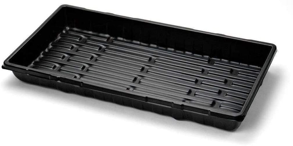 TO Plastics 1020 plant tray without holes, sturdy, reusable for seed starting and microgreens.