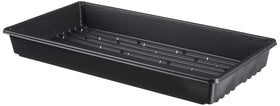 TO Plastics 1020 tray with holes for reliable drainage in seed starting.