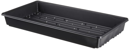 TO Plastics 1020 tray with holes for reliable drainage in seed starting.