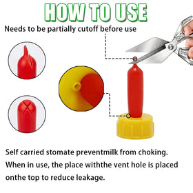 TOAINRSI graduated-clear-tube allows easy monitoring of intake