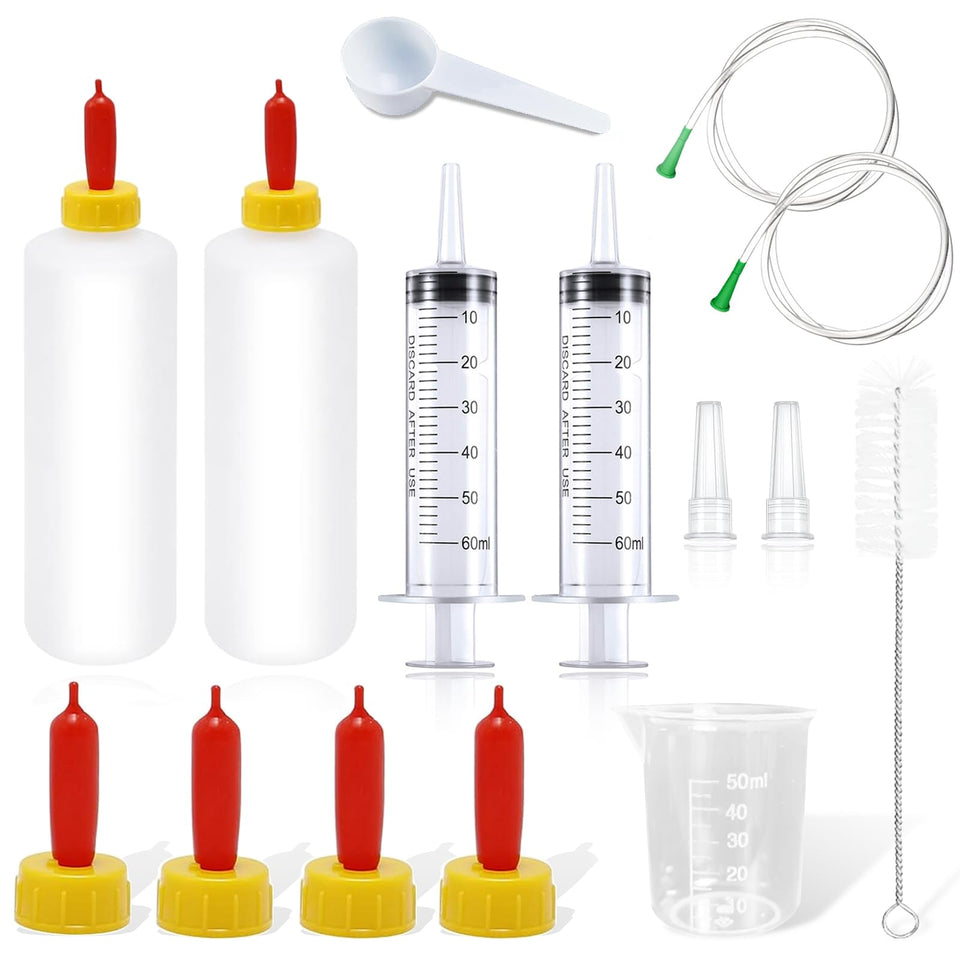 TOAINRSI lamb-goat-kid feeding kit on farm for efficient bottle feeding
