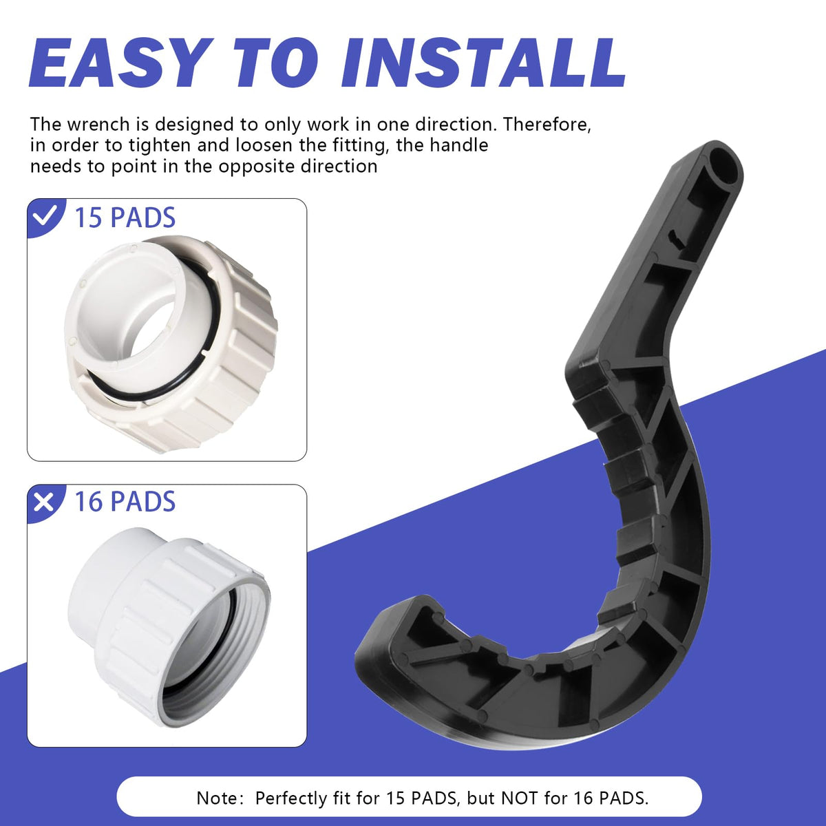 Tobaiwind ABS construction keeps the wrench lightweight and scratch-free.