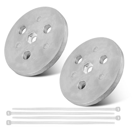 Tobaiwind pool zinc anode weight plate 2-pack protects pool metals from saltwater corrosion.