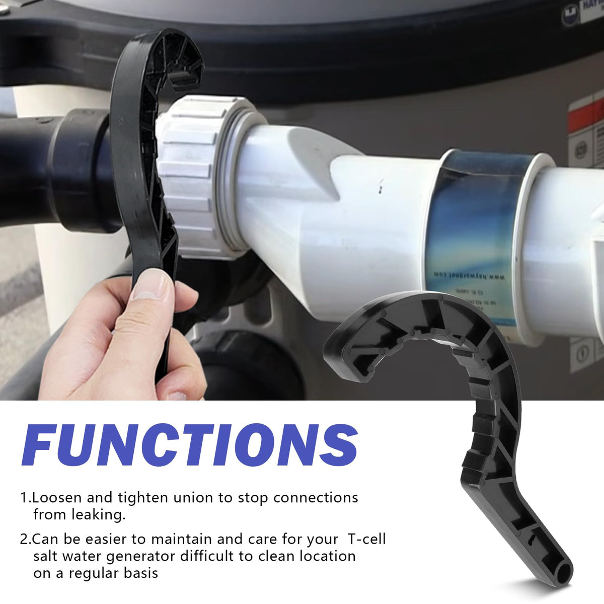 Tobaiwind C-shaped grip secures the union during installation.