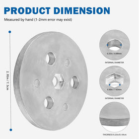 Tobaiwind zinc anode plate attached to skimmer basket for sacrificial corrosion protection.