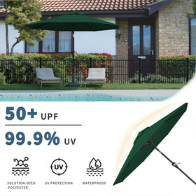 Tobeos 8 rust-resistant ribs enhance durability in windy conditions.