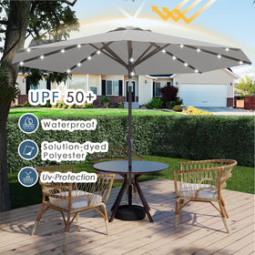 Tobeos heavy-duty iron pole and eight reinforced ribs for stability.