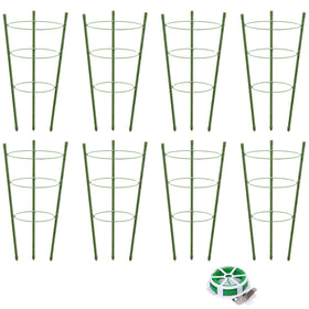 TOCCYARD 8-pack plant support cages for small tomato plants