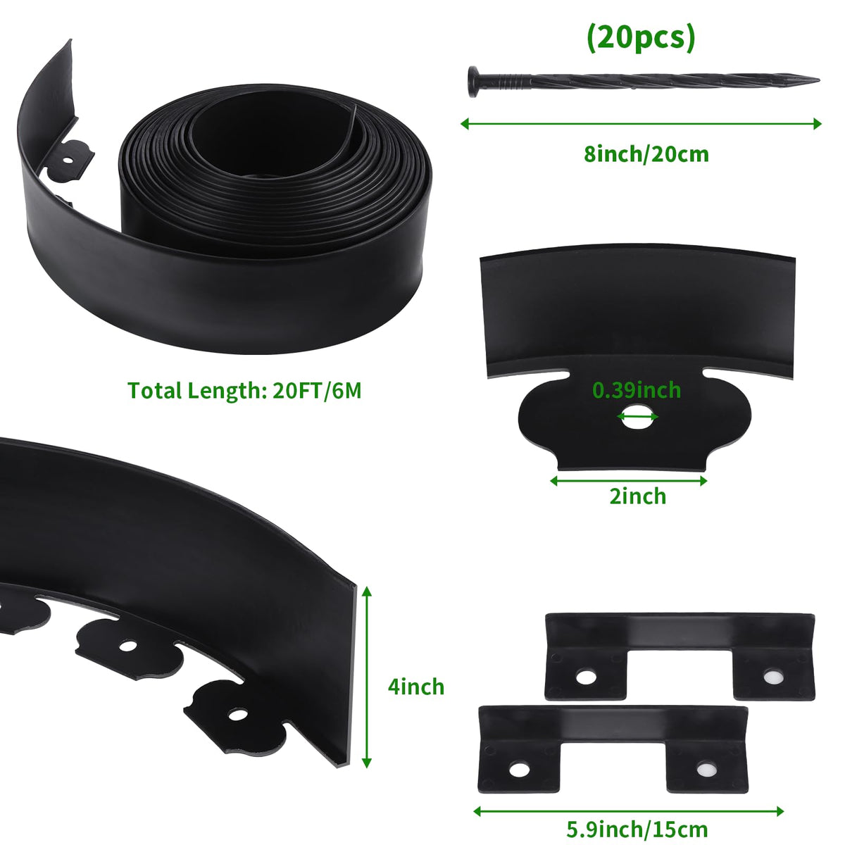 TOCGAID connectors for edging border join sections for clean layouts.