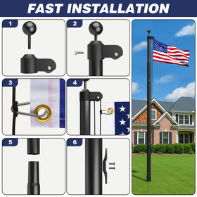 TOCRETOARE ball topper and pulley system add a polished touch.