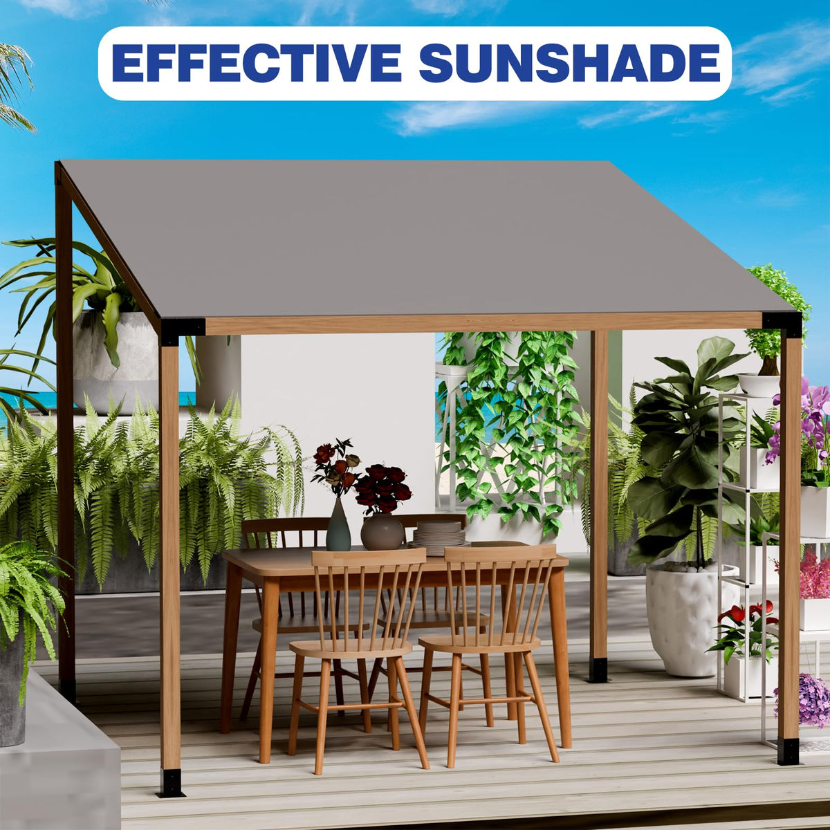 TOCRETOARE brackets ideal for pergolas, pavilions, and outdoor sheds in gardens.