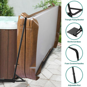 TOCRETOARE spa cover lift installation video guiding a quick setup
