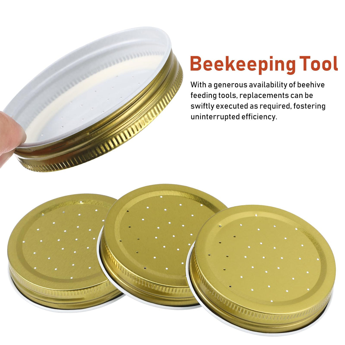 Toddmomy bee feeder lid 8-pack offers quick spare parts for maintenance.