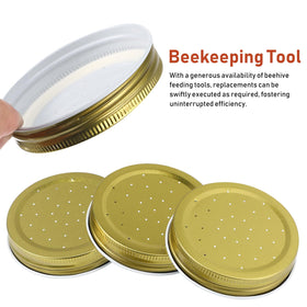 Toddmomy bee feeder lid 8-pack offers quick spare parts for maintenance.
