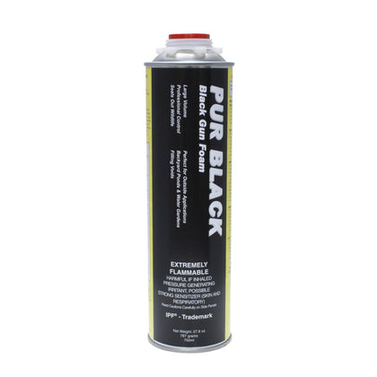 Todol Pur Black 750ml can for outdoor sealing, blocking drafts and moisture.